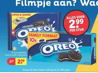 Kruidvat Oreo Classic 440 gram aanbieding