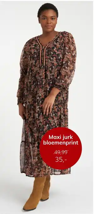 MS Mode Maxi jurk bloemenprint aanbieding