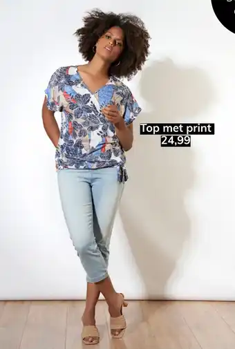 MS Mode Top met print aanbieding