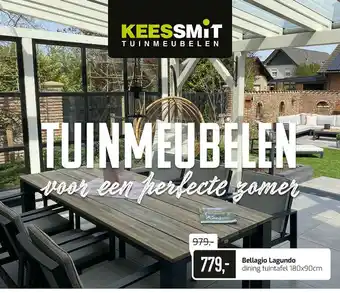 Kees Smit Bellagio Lagundo Dining Tuintafel 180x90 Cm aanbieding