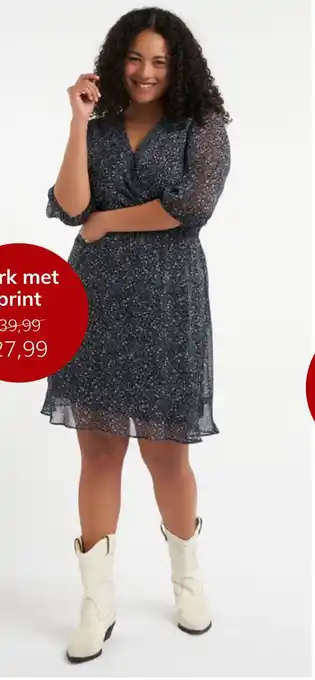 MS Mode Jurk met print aanbieding