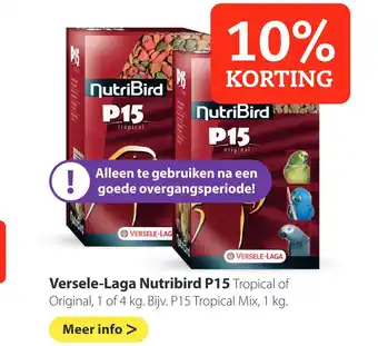 Pets Place Versele-Laga Nutribird P15 aanbieding