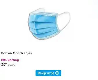 Plein.nl Fohwa Mondkapjes 50 stuks aanbieding