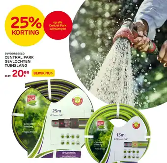 Praxis 25% korting op alle Central Park tuinslangen aanbieding