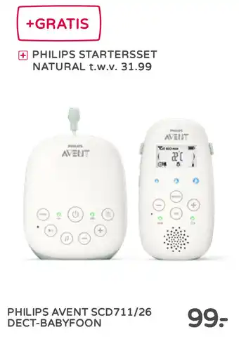 Prenatal Philips Avent SCD711/26 Dect-Babyfoon aanbieding