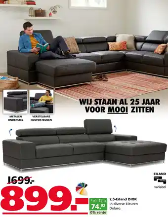 Seats and Sofas 2,5-Eiland DIOR aanbieding