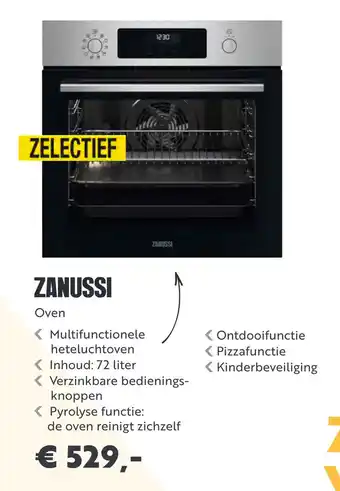 Superkeukens Zanussi oven aanbieding