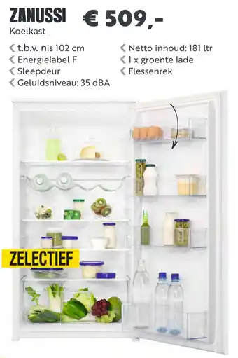 Superkeukens Zanussi koelkast aanbieding