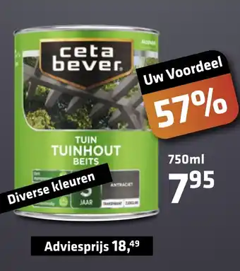 De voordeelmarkt Tuinhout Beits aanbieding