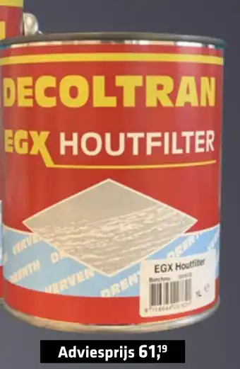 De voordeelmarkt Drenth Decoltran Egx Houtfilter aanbieding