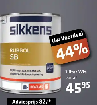 De voordeelmarkt Rubbol Sb aanbieding