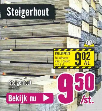 Hornbach Steigerhout aanbieding