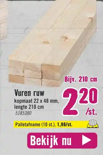 Hornbach Vuren ruw aanbieding