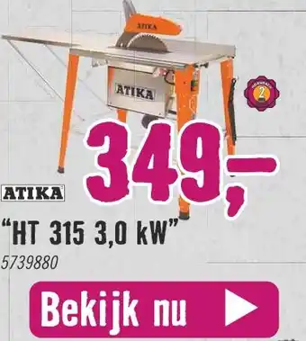 Hornbach HT 315 3,0 kW' aanbieding