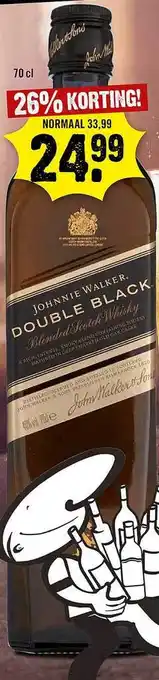 Dirck 3 Johnnie Walker Double Black 26% Korting aanbieding