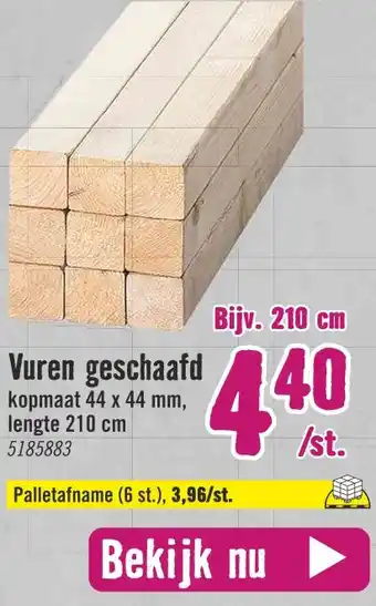 Hornbach Vuren geschaafd aanbieding