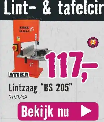 Hornbach Lintzaag “BS 205" aanbieding