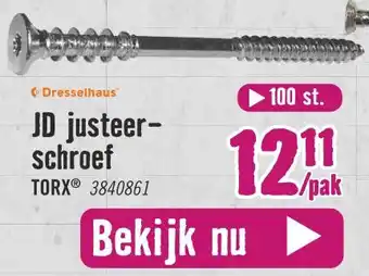 Hornbach JD justeer- schroef aanbieding