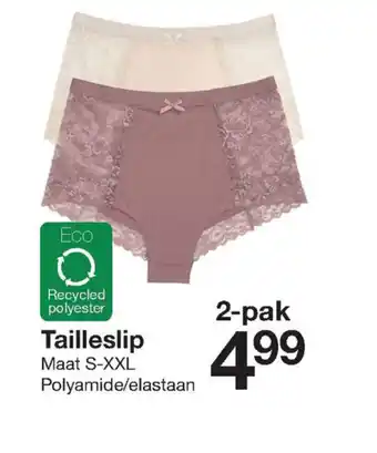 Zeeman Tailleslip maat s-xxl aanbieding