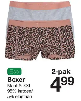 Zeeman Eco boxer maat s-xxl aanbieding