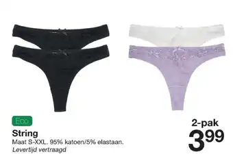 Zeeman String maat s-xxl aanbieding