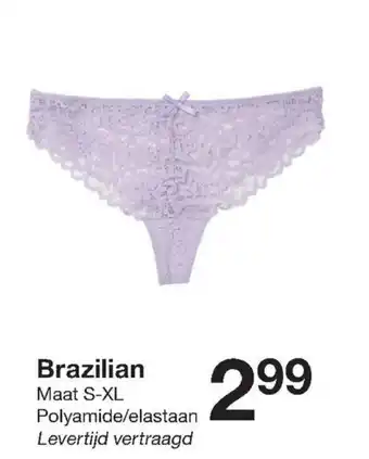 Zeeman Brazilian maat s-xl aanbieding