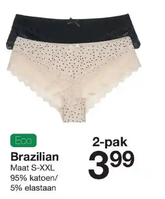 Zeeman Brazilian maat s-xxl aanbieding