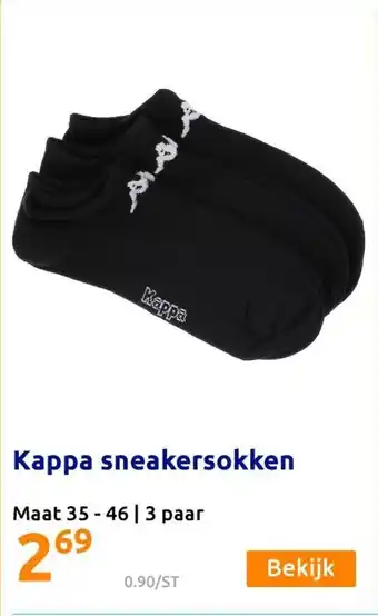 Action Kappa sneakersokken maat 35-46 aanbieding