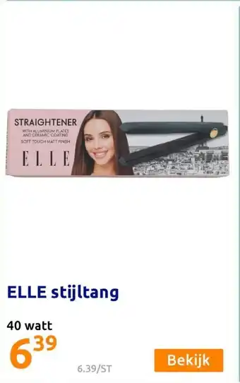 Action Elle stijltang 40 watt aanbieding