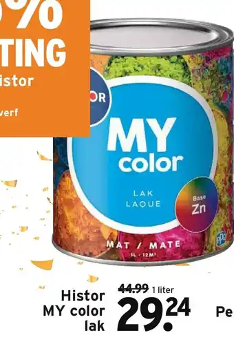 GAMMA Histor my color lak 1 liter aanbieding