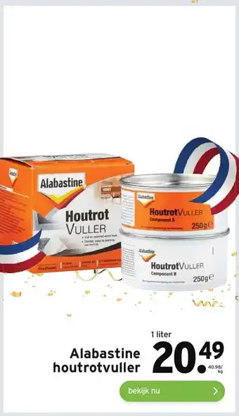 GAMMA Alabastine houtrotvuller 1 liter aanbieding