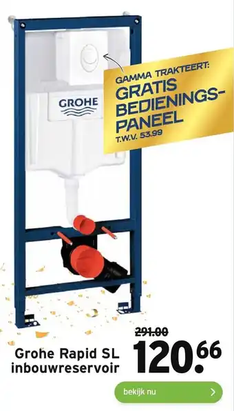 GAMMA Grohe rapid sl inbouwreservoir aanbieding