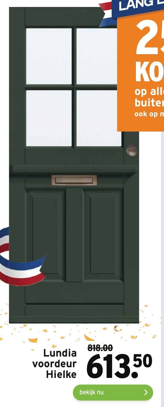 Lundia voordeur hielke aanbieding bij GAMMA