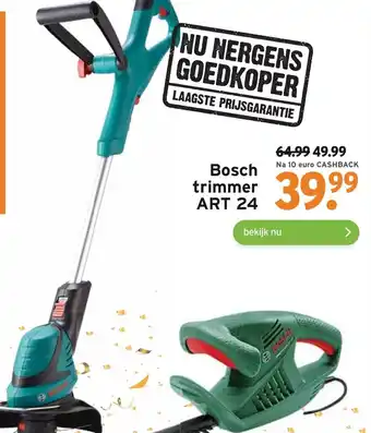 GAMMA Bosch trimmer art 24 aanbieding