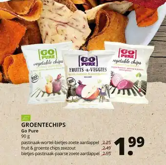 Natuurwinkel Groentechips Go Pure aanbieding