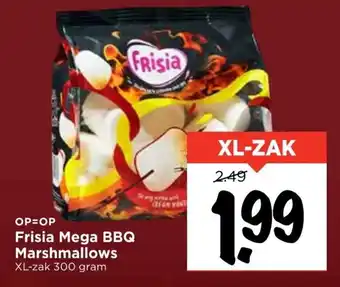 Vomar Voordeelmarkt Frisia mega bbq marshmallows 300g aanbieding