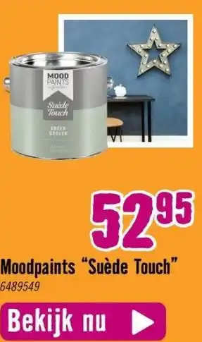 Hornbach Moodpaints "suède touch" aanbieding