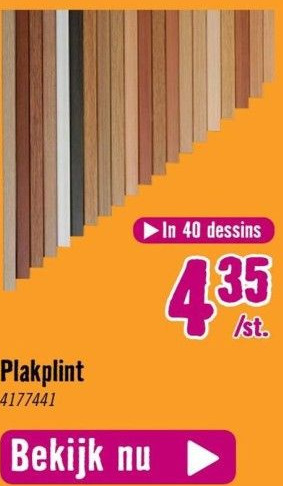 Hornbach Plakplint aanbieding