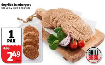 Poiesz Gegrilde hamburgers aanbieding