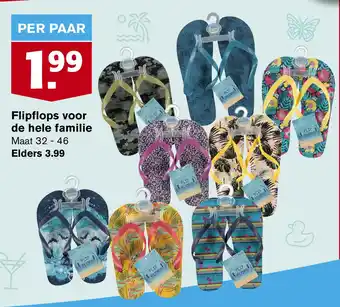 Hoogvliet Flipflops voor de hele familie aanbieding