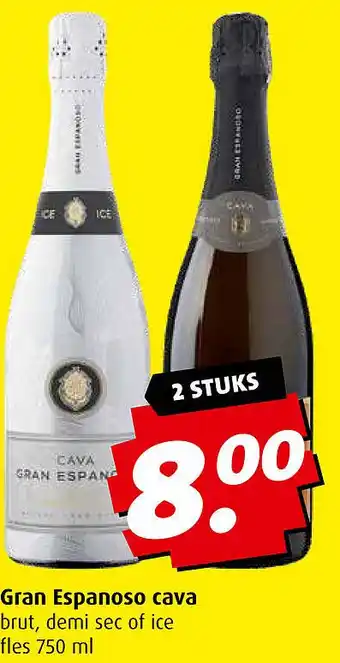 Boni Gran Espanoso cava aanbieding