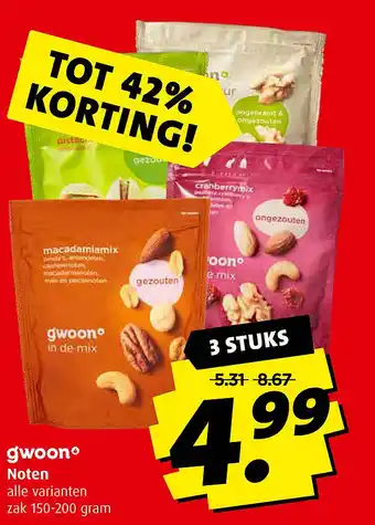 Boni Gwoon VO Noten aanbieding