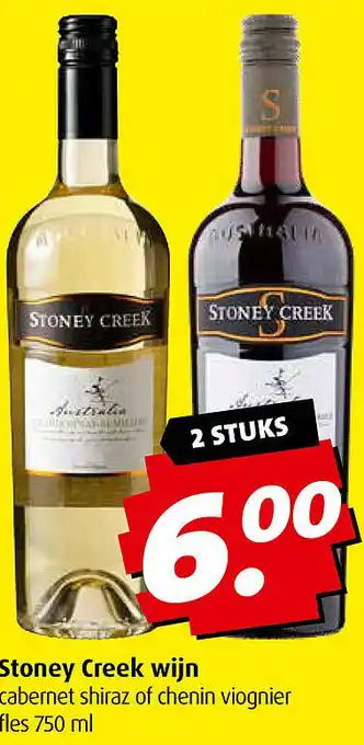 Boni Stoney Creek wijn aanbieding