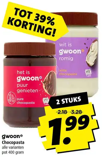 Boni Chocopasta aanbieding