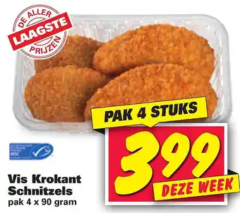 Nettorama Vis Krokant Schnitzels aanbieding