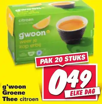 Nettorama G'woon Groene Thee aanbieding