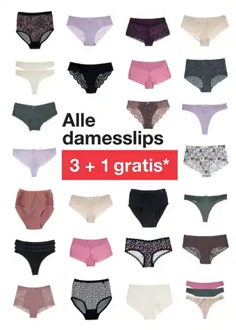 Zeeman Alle damesslips aanbieding