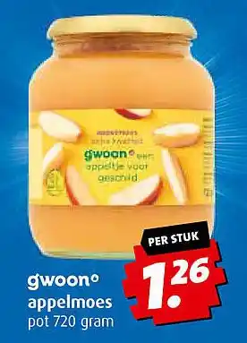 Boni Gwoonº appelmoes aanbieding