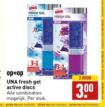 ALDI UNA fresh gel active discs per stuk aanbieding