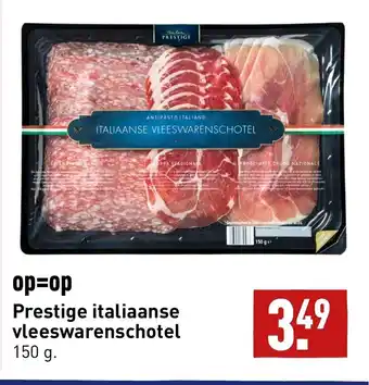 ALDI Prestige italiaanse vleeswarenschotel 150 g aanbieding